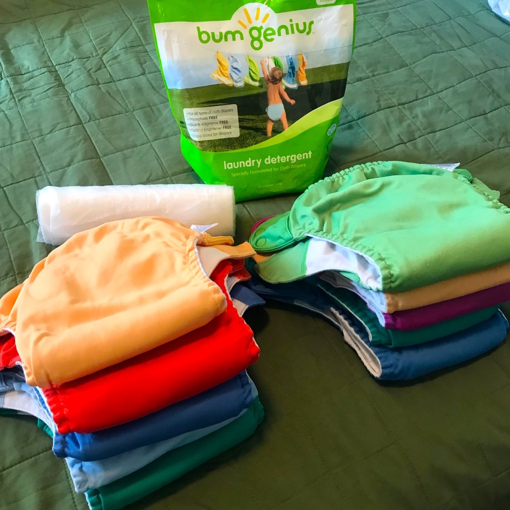 10 Bum Genius Cloth Diapers